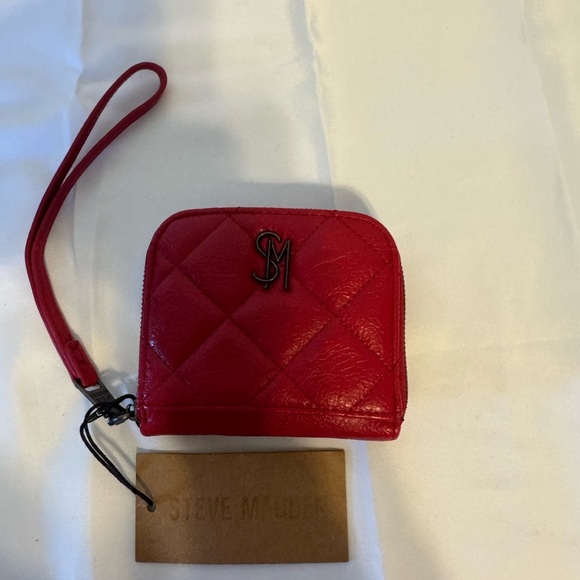 Steve Madden Handbags - Steve Madden Quilted Hot Pink Wristlet Wallet